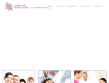 Tablet Screenshot of coquitlamdentalclinic.com